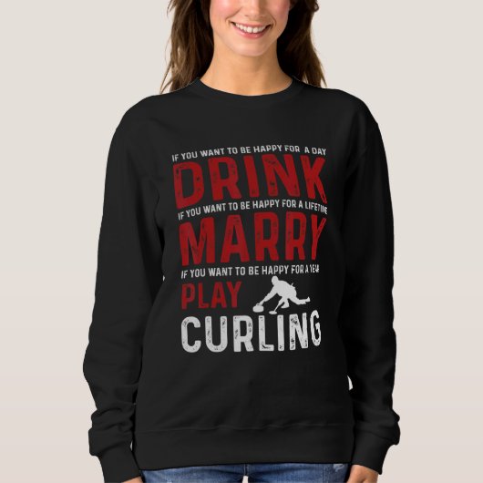 Liebe Curling Team Sweatshirt (Vorderseite)