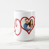 LIEBE Custom Heart Foto Kaffeetasse (Mittel)
