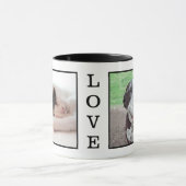 LIEBE Custom Pet Foto Family Bilder Personalisiert Tasse (Zentrum)