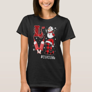 Liebe CVICU Krankenpfleger Leben Schneemann Spritz T-Shirt