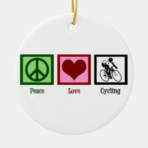 Liebe-Cycling Keramikornament