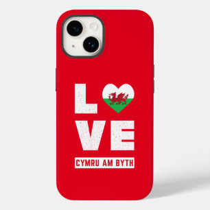 Liebe Cymru Am Byth Wales-Flagge Walisische Wurzel Case-Mate iPhone 14 Hülle