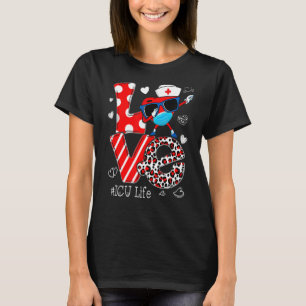Liebe Dabbing Herzernährung ICU Krankenversicherun T-Shirt