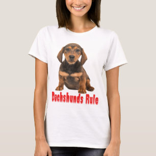 Liebe Dachshund Welpen Hund Tee Shirt