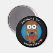 LIEBE DACKEL 1 MAGNET (Vorderseite/Rückseite)