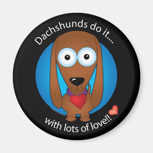 LIEBE DACKEL 1 MAGNET (Vorne)