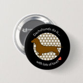 Liebe-Dackel Button (Vorne & Hinten)