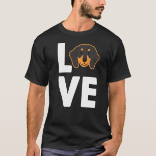 Liebe Dackel Hunde Rasse Hunde Besitzer Welpe Love T-Shirt