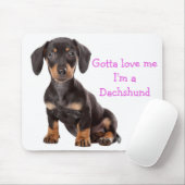Liebe Dackel Welpen Hund Computer Mousepad (Mit Mouse)
