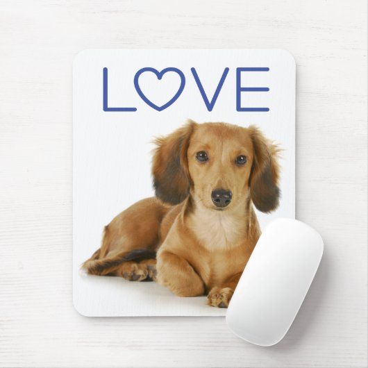 Liebe Dackel Welpen Hund Computer Mousepad (Mit Mouse)