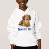 Liebe Dackel Welpen Hund Sweatshirt (Vorderseite)