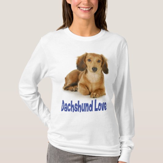 Liebe Dackel Welpen-Hundehemd T-Shirt (Vorderseite)