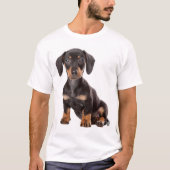 Liebe Dackel Welpen-Hundehemd T-Shirt (Vorderseite)