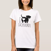 Liebe Dackeln T - Shirt (Vorderseite)