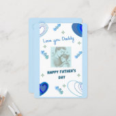 Liebe Daddy Frohen Vatertag Karte (Vorderseite/Rückseite Beispiel)