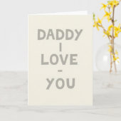 Liebe Daddy Grußkarte Karte (Gelbe Blume)