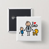 Liebe Daddy Print Button (Vorne & Hinten)