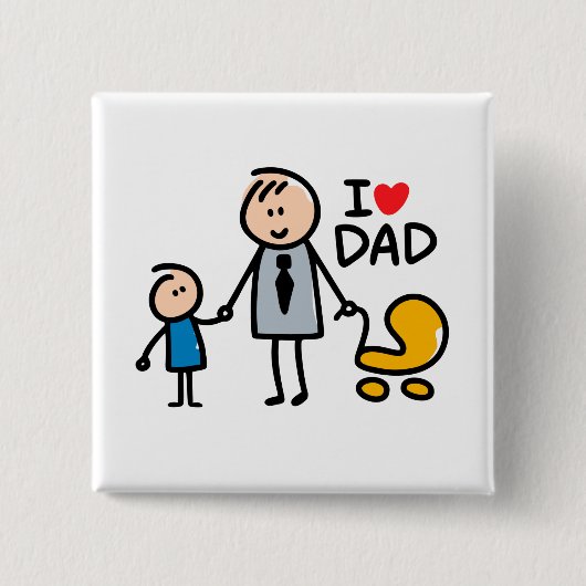 Liebe Daddy Print Button (Vorderseite)