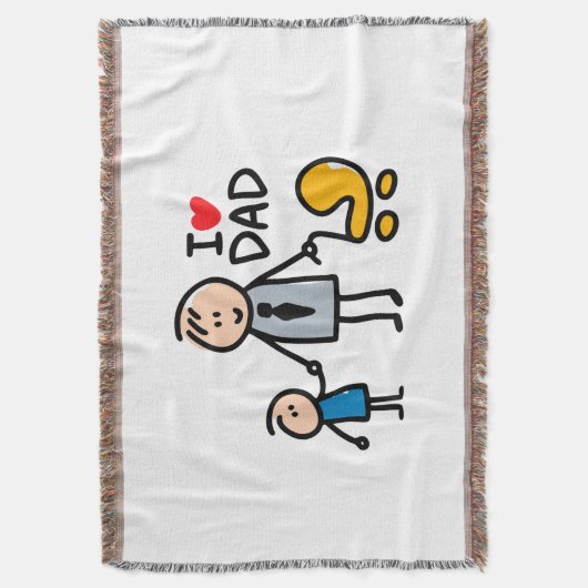 Liebe Daddy Print Decke (Vorderseite Vertikal)