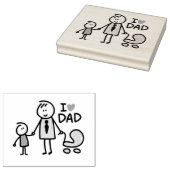 Liebe Daddy Print Gummistempel (Stempel)