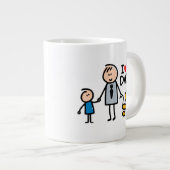 Liebe Daddy Print Jumbo-Tasse (Vorderseite Rechts)