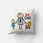 Liebe Daddy Print Kissen (Rückseite)