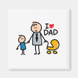 Liebe Daddy Print Magnet