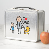 Liebe Daddy Print Metall Brotdose (Beispiel)