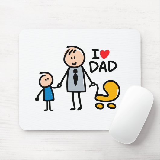 Liebe Daddy Print Mousepad (Mit Mouse)