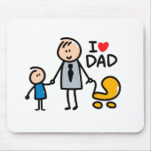 Liebe Daddy Print Mousepad (Vorne)