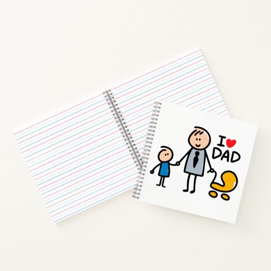 Liebe Daddy Print Notizblock (Innenseite)