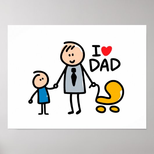 Liebe Daddy Print Poster (Vorne)