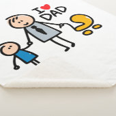 Liebe Daddy Print Sherpadecke (3/4)