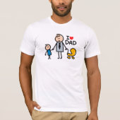 Liebe Daddy Print T-Shirt (Vorderseite)
