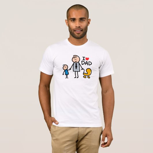 Liebe Daddy Print T-Shirt (Vorne ganz)