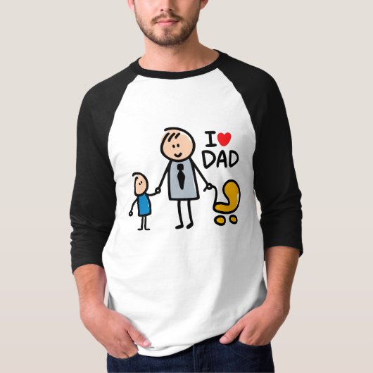Liebe Daddy Print T-Shirt (Vorderseite)