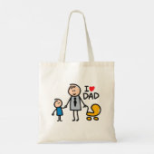 Liebe Daddy Print Tragetasche (Rückseite)