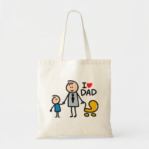 Liebe Daddy Print Tragetasche