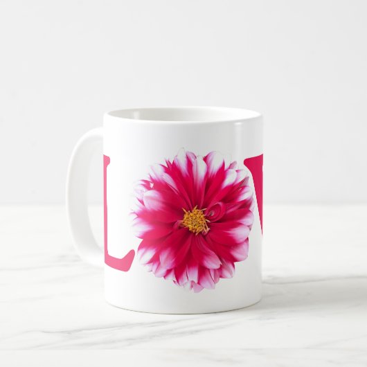 Liebe Dahlia Kaffeetasse (Vorderseite Links)