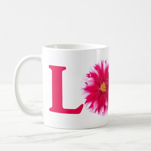 Liebe Dahlia Kaffeetasse (Links)