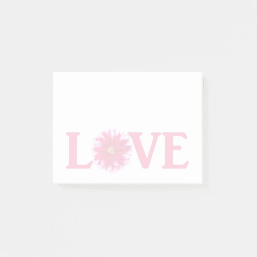 Liebe Dahlia Post-it Klebezettel (Vorderseite)