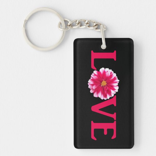 Liebe Dahlia Schlüsselanhänger (Vorderseite)