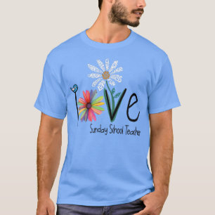 Liebe Daisy Blume Sonntagsschullehrerin T-Shirt