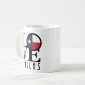 LIEBE Dallas 11oz Kaffeetasse (Vorderseite Links)