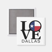 LIEBE Dallas Magnet (Vorderseite/Rückseite)