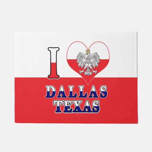 Liebe Dallas Texas Fußmatte (Vorderseite)