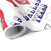 Liebe Dallas Texas Geschenkpapier (Rolleneckpunkt)