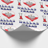 Liebe Dallas Texas Geschenkpapier (Ecke)