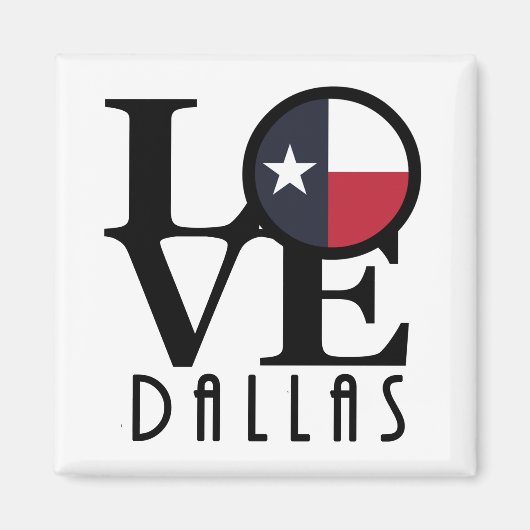 LIEBE Dallas Texas Magnet (Vorne)