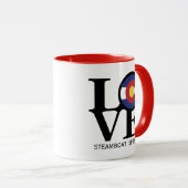 LIEBE Dampfboot Tasse (VorderseiteRechts)